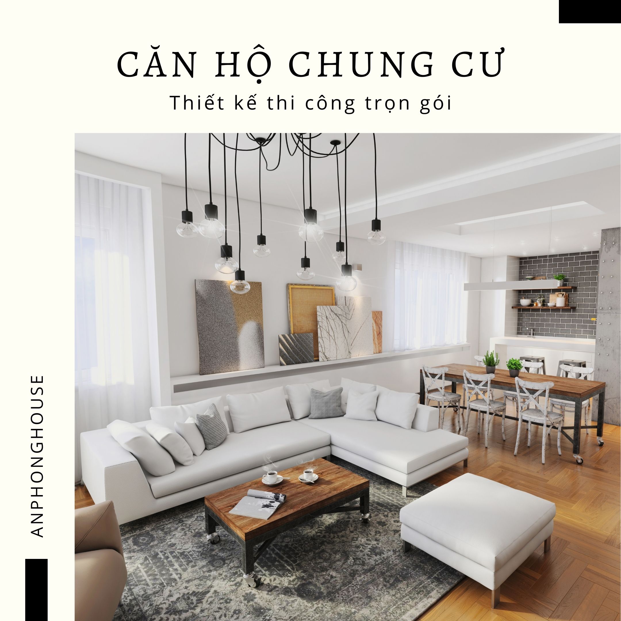 Thiết kế thi công trọn gói căn hộ chung cư