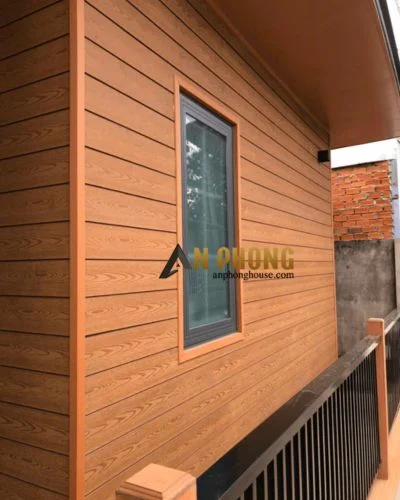 Gỗ nhựa giả gỗ ngoài trời ốp mặt tiền chống nắng mưa