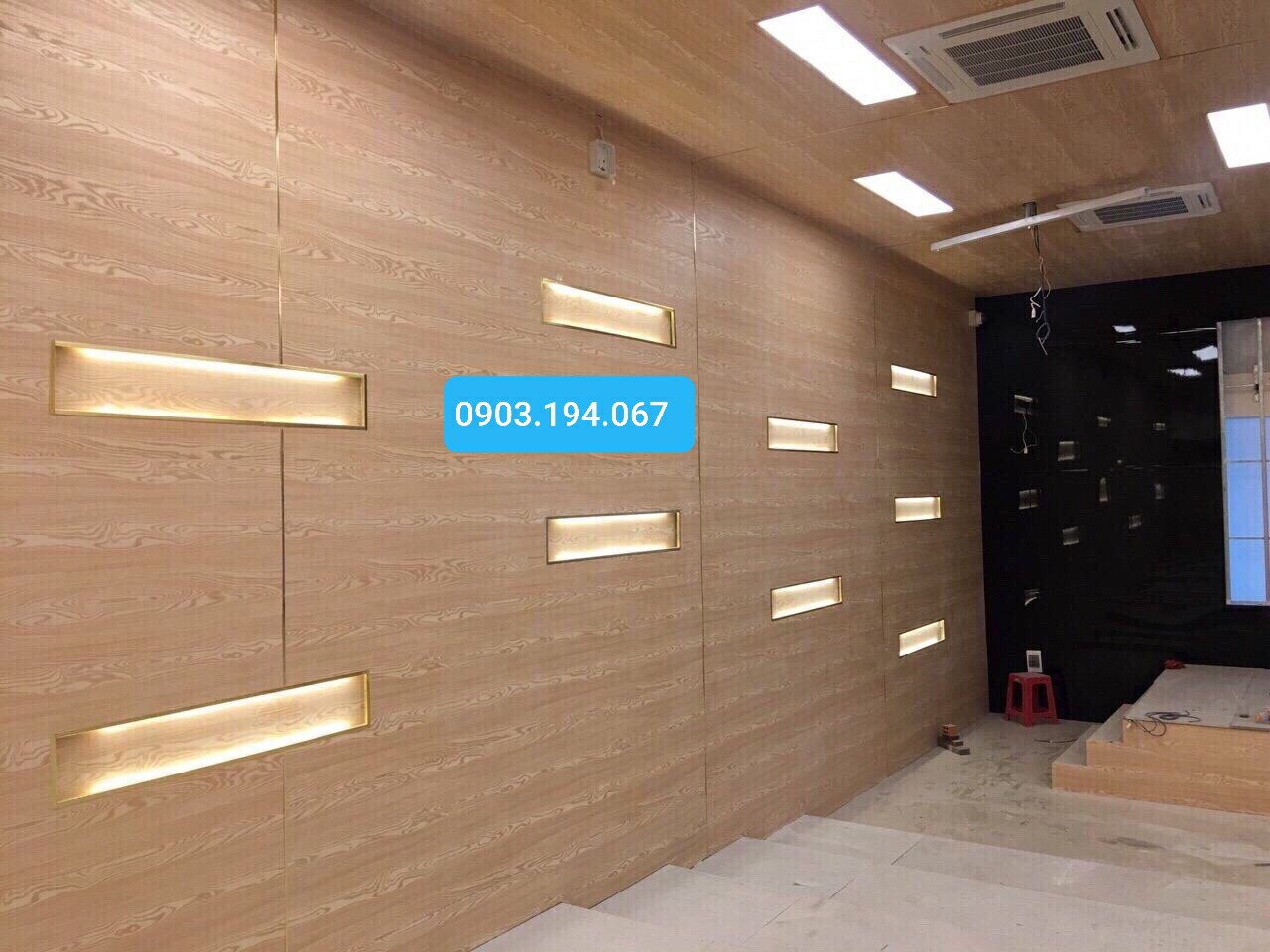 tấm ốp tường pvc giả gỗ