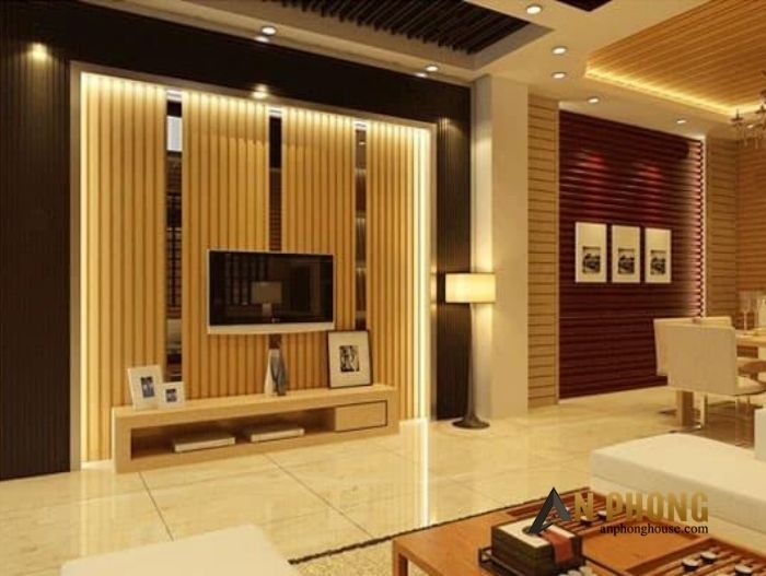 Thi công tấm nhựa ốp tường vân gỗ quận 3