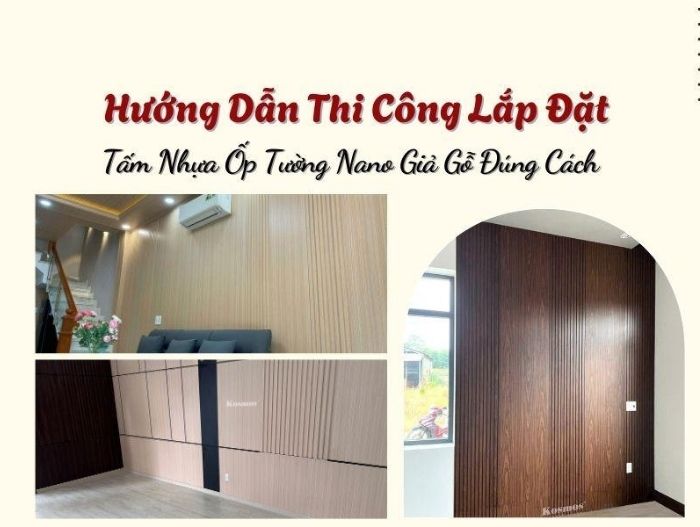 Thi công tấm nhựa ốp tường vân gỗ quận 5