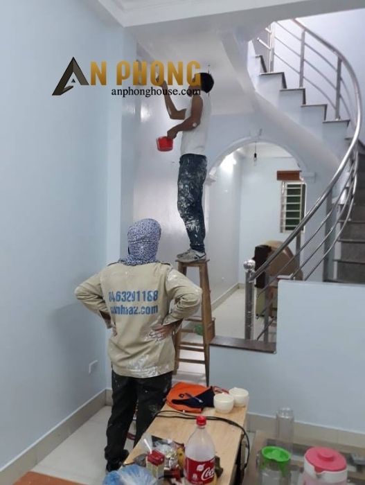 dịch vụ sơn tường quân 5