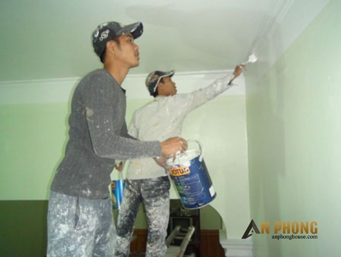 dịch vụ sơn tường quân 5