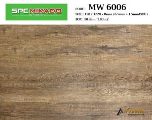 Sàn Nhựa Hèm Khoá 8mm MW6006