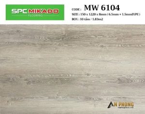 Sàn Nhựa Hèm Khoá 8mm MW6104